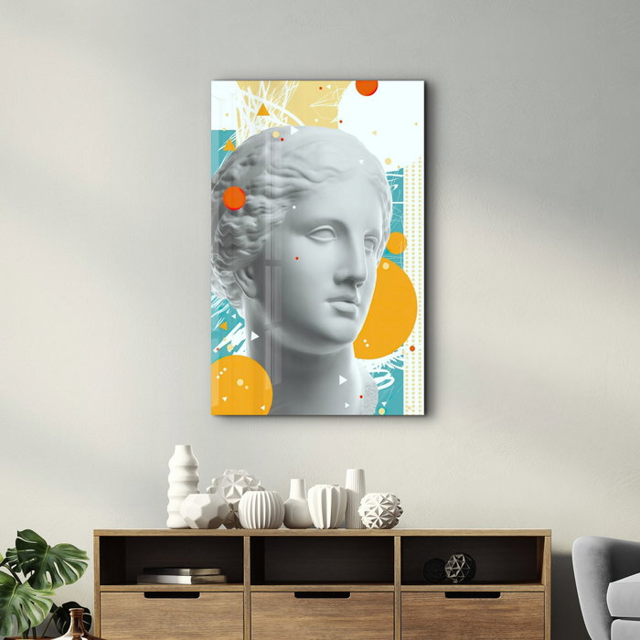 Wallity Pintura Decorativa de Vidrio Templado Multicolor 46 x 72 cm